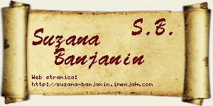 Suzana Banjanin vizit kartica